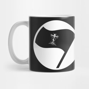 Christian Flag Black Orthodox Great Schema Golgotha Cross Antifa Mug